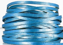 Load image into Gallery viewer, Kangaroo Leather Lace-DANECRAFT Custom Color-SKY BLUE METALLIC