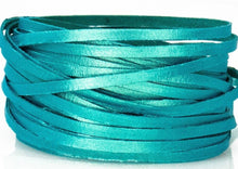 Load image into Gallery viewer, Kangaroo Leather Lace-DANECRAFT Custom Color-BELIZE SHIMMER METALLIC