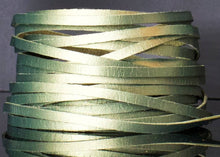 Load image into Gallery viewer, Kangaroo Leather Lace-DANECRAFT Custom Color-OLIVE METALLIC