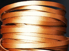 Load image into Gallery viewer, Kangaroo Leather Lace-DANECRAFT Custom Color-COPPER PENNY METALLIC