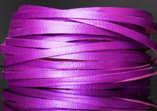Load image into Gallery viewer, Kangaroo Leather Lace-DANECRAFT Custom Color-PLUM CRAZY METALLIC
