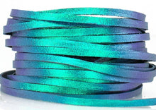 Load image into Gallery viewer, Kangaroo Leather Lace-DANECRAFT Custom Color-AURORA BOREALIS TWO-TONED