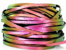 Load image into Gallery viewer, Kangaroo Leather Lace-DANECRAFT Custom Color-TROPIC MIRAGE COLOR-SHIFTING