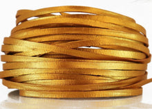 Load image into Gallery viewer, Kangaroo Leather Lace-DANECRAFT Custom Color-AMBER HONEY METALLIC