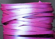 Load image into Gallery viewer, Kangaroo Leather Lace-DANECRAFT Custom Color-FUCHSIA IRIDESCENT