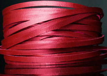Load image into Gallery viewer, Kangaroo Leather Lace-DANECRAFT Custom Color-CANDY APPLE RED METALLIC