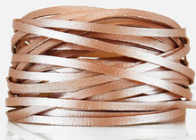 Load image into Gallery viewer, Kangaroo Leather Lace-DANECRAFT Custom Color-NUDE METALLIC