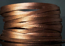 Load image into Gallery viewer, Kangaroo Leather Lace-DANECRAFT Custom Color-CHOCOLATE METALLIC