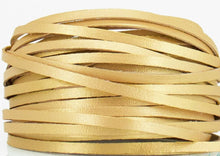 Load image into Gallery viewer, Kangaroo Leather Lace-DANECRAFT Custom Color-PALOMINO GOLD METALLIC