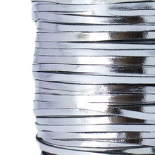 Load image into Gallery viewer, Kangaroo Leather Lace-PACKER SILVER METALLIC FOIL (Discontinued limited supply)