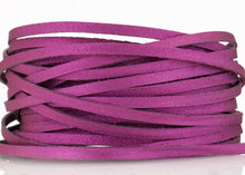 Load image into Gallery viewer, Kangaroo Leather Lace-DANECRAFT Custom Color-DEEP MAGENTA SUPER SPARKLE