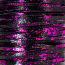 Load image into Gallery viewer, Kangaroo Leather Lace-DANECRAFT Custom Color-MAGENTA FLAKE