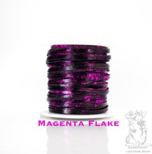 Load image into Gallery viewer, Kangaroo Leather Lace-DANECRAFT Custom Color-MAGENTA FLAKE