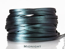 Load image into Gallery viewer, Kangaroo Leather Lace-DANECRAFT Custom Color-MIDNIGHT METALLIC