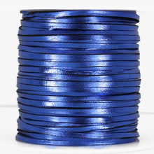 Load image into Gallery viewer, Kangaroo Leather Lace-PACKER OCEAN BLUE METALLIC FOIL (Discontinued limited supply)