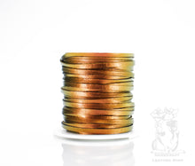 Load image into Gallery viewer, Kangaroo Leather Lace-DANECRAFT Custom Color-ORANGE/GOLD COLORSHIFT