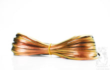 Load image into Gallery viewer, Kangaroo Leather Lace-DANECRAFT Custom Color-ORANGE/GOLD COLORSHIFT