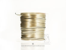 Load image into Gallery viewer, Kangaroo Leather Lace-PACKER GOLD METALLIC
