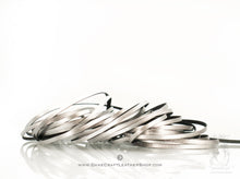 Load image into Gallery viewer, Kangaroo Leather Lace-PACKER SILVER METALLIC