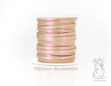 Load image into Gallery viewer, Kangaroo Leather Lace-DANECRAFT Custom Color-PEACH BLOSSOM IRIDESCENT