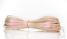 Load image into Gallery viewer, Kangaroo Leather Lace-DANECRAFT Custom Color-PEACH BLOSSOM IRIDESCENT