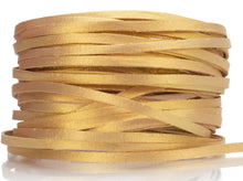 Load image into Gallery viewer, Kangaroo Leather Lace-DANECRAFT Custom Color-PEACH FIZZ METALLIC