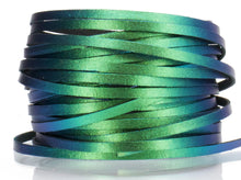 Load image into Gallery viewer, Kangaroo Leather Lace-DANECRAFT Custom Color-PEACOCK COLOR-SHIFTING