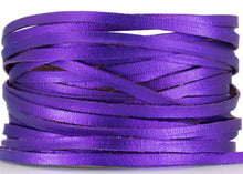 Load image into Gallery viewer, Kangaroo Leather Lace-DANECRAFT Custom Color-PERFECTLY PURPLE METALLIC