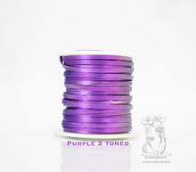 Load image into Gallery viewer, Kangaroo Leather Lace-DANECRAFT Custom Color-PURPLE TWO TONED