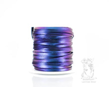 Load image into Gallery viewer, Kangaroo Leather Lace-DANECRAFT Custom Color-BLUE IRIS COLORSHIFT