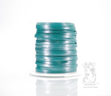 Load image into Gallery viewer, Kangaroo Leather Lace-BIRDSALL TURQUOISE SHIMMER