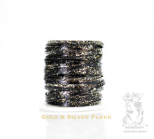 Load image into Gallery viewer, Kangaroo Leather Lace-DANECRAFT Custom Color-GOLD & SILVER FLAKE