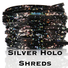 Load image into Gallery viewer, Kangaroo Leather Lace-DANECRAFT Custom Color-SILVER HOLOGRAPHIC FLAKE