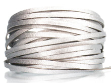 Load image into Gallery viewer, Kangaroo Leather Lace-DANECRAFT Custom Color-SILVER SUPER SPARKLE