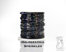 Load image into Gallery viewer, Kangaroo Leather Lace-DANECRAFT Custom Color-SILVER HOLOGRAPHIC SPRINKLES