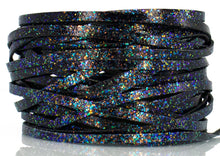 Load image into Gallery viewer, Kangaroo Leather Lace-DANECRAFT Custom Color-STARRY NIGHT GLITTER