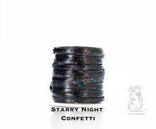 Load image into Gallery viewer, Kangaroo Leather Lace-DANECRAFT Custom Color-STARRY NIGHT CONFETTI