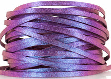 Load image into Gallery viewer, Kangaroo Leather Lace-DANECRAFT Custom Color-SUGAR PLUM COLOR-SHIFTING