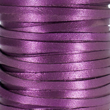 Load image into Gallery viewer, Kangaroo Leather Lace-DANECRAFT Custom Color-WILDBERRY METALLIC