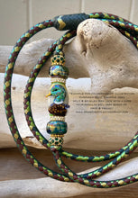 Load image into Gallery viewer, Kangaroo Leather Lace-DANECRAFT Custom Color-VIPER GREEN COLOR-SHIFTING