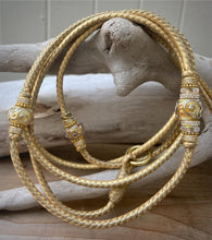 Load image into Gallery viewer, Kangaroo Leather Lace-DANECRAFT Custom Color-PALOMINO GOLD METALLIC