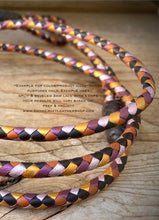 Load image into Gallery viewer, Kangaroo Leather Lace-DANECRAFT Custom Color-MISTY MAUVE SUPER SPARKLE
