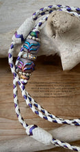Load image into Gallery viewer, Kangaroo Leather Lace-DANECRAFT Custom Color-OIL SLICK COLOR-SHIFTING