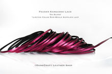 Load image into Gallery viewer, Kangaroo Leather Lace-PACKER OX BLOOD METALLIC FOIL (Discontinued limited supply)