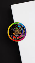 Load image into Gallery viewer, Color Wheel© Enamel Pin BLACK/GOLD