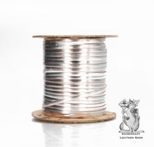 Load image into Gallery viewer, Kangaroo Leather Lace-BIRDSALL SILVER METALLIC FOIL