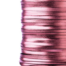 Load image into Gallery viewer, Kangaroo Leather Lace-PACKER FUCHSIA METALLIC FOIL (Discontinued Limited Supply)