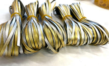 Load image into Gallery viewer, Kangaroo Leather Lace-Limited Edition Custom Color-GOLD/SILVER OMBRE #191