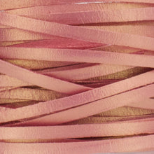 Load image into Gallery viewer, Kangaroo Leather Lace-DANECRAFT Custom Color-PINK CHAMPAGNE METALLIC