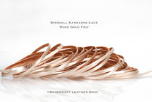 Load image into Gallery viewer, Kangaroo Leather Lace-BIRDSALL ROSE GOLD METALLIC FOIL